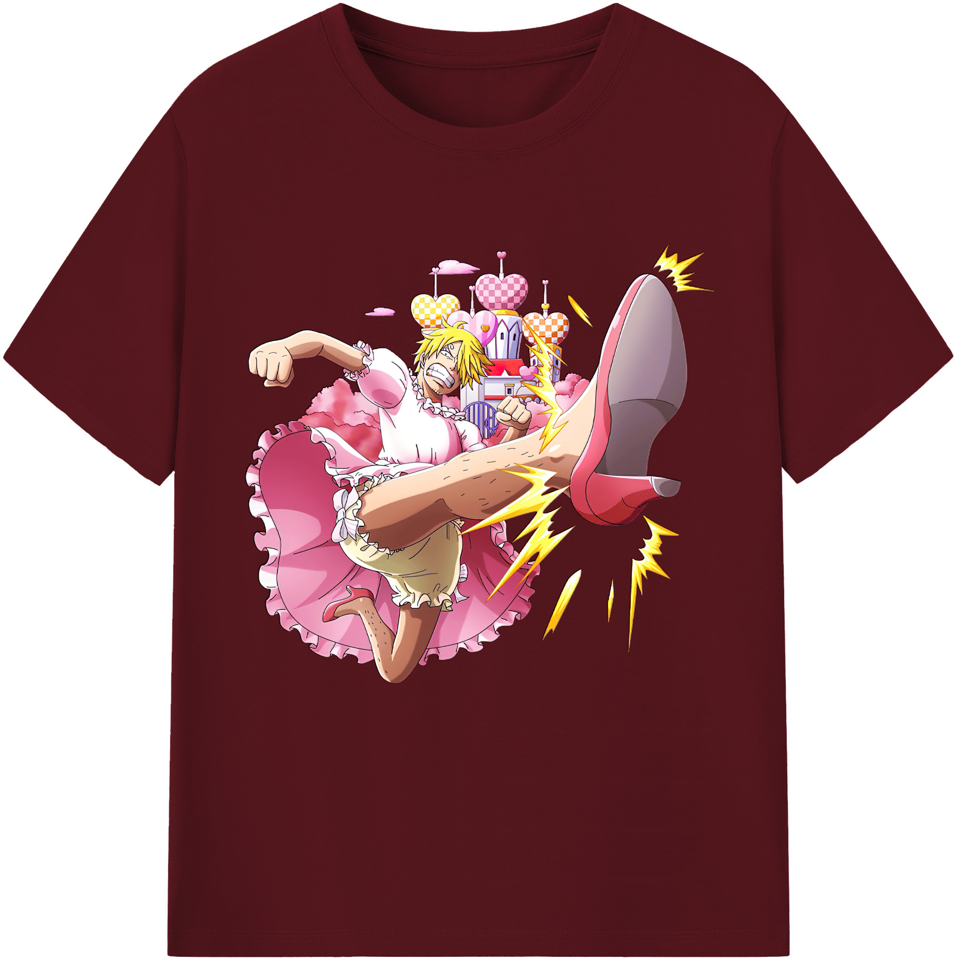 ワンピース サンジ ONE PIECE Sanji 綿100％半袖Tシャツ（フロントプリント）